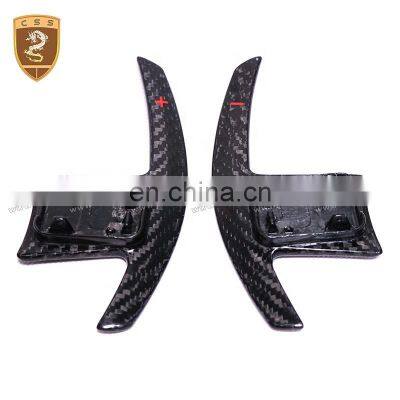 Car Parts Matte Glossy Carbon Fiber 2Pcs Steering Wheel Shift Paddles Shifter Extensionor For BNW 3 Series 5 Series photo-4