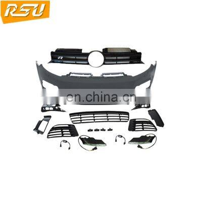 BODY KIT FRONT BUMPER GOLF6/GOLF6 R20/MK6 R20  body kits for golf  cars spare parts