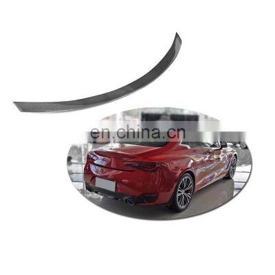 for 2017-2019 Infiniti Q60 Ducktail Carbon Fiber Trunk Spoiler Wing