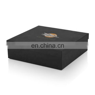 Luxury Custom Matte Black Paper Gift Box Packaging