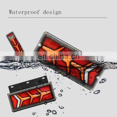 2x 12/24V Led Car Rear Light Super Bright Flow Steering Turn Signal Lamp for Truck Trailer Caravan UTE Camper Fog Lamp Taillight photo-2