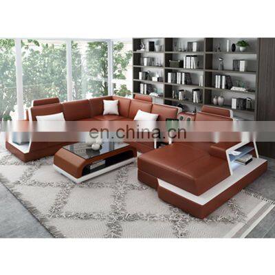 Hot Sale Modern White Leather Sofa Set Furniture Chesterfield 321 Sofa leather Living Room Sofas