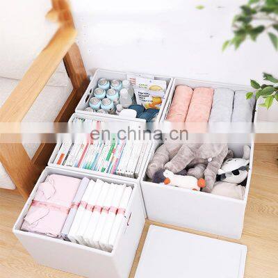 Customized Box Folding Plastic Stackable Rack Container Organizer Storage Bins Lids