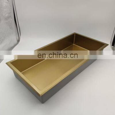 Hotel Wall Mount Bathroom Black Gold Recessed Stainless Steel Toilet Shower Niche Storage Shelf Organizer Accessories photo-3
