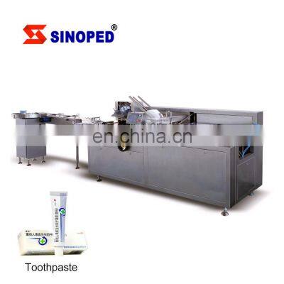 Food Beverage Cartoning Machine Automatic Horizontal Mask Test Tube Carton Bottle Soap Cartoning Box Packing Machine