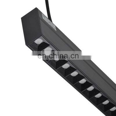 HUAYI Factory Wholesales Suspended Trimless Linear Light Shapes Led Linear Light 1200mm 1500mm 4ft 8ft Led Shop Light Fixtures photo-3