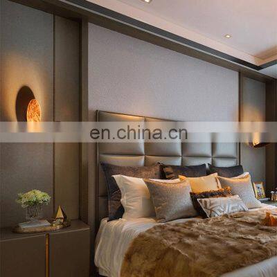 Modern Indoor New Round Moon 360 Degree Rotatable White Black Decorative Lighting Adjustable Wall Light