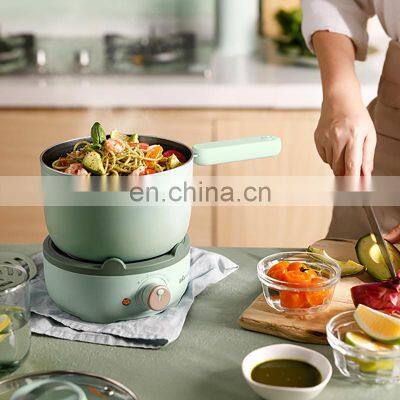 Multifunctional Split Dormitory Small Electric Hot Pot Cooking and Frying Electric Pot photo-2