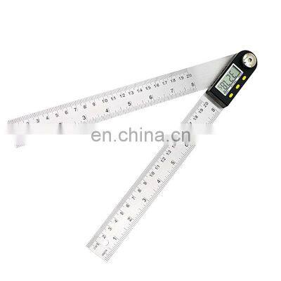 SHAHE Portable 200 mm Stainless Steel Angle Ruler Electron Goniometer Protractor Angle finder Digital Angle Gauge