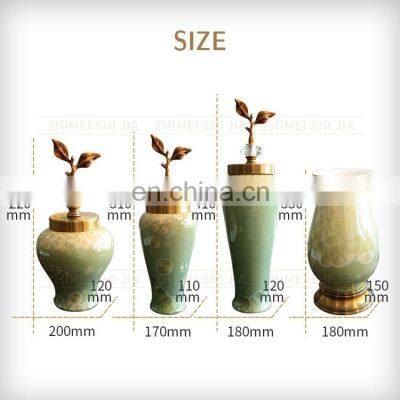 Nordic Hand Painted Custom Mat Ceramic Vase For Home Decor photo-2