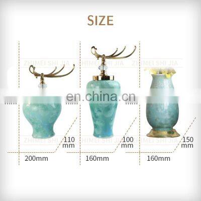 Retro Antique Big Modern Decoration Ceramic Flower Vase photo-2