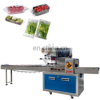 Good quality vegetables packaging machinery vegetables tray bag packing flow pillow lettuce fruit vegetables packing machine