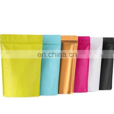 Matt finish custom stand up foil packaging plastic bags for dates fruit packaging