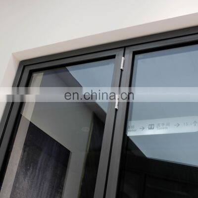 Apartment Aluminum Profile French Bifold Many Panels Accordion Metal Frame Modern Sound Proof Exterior Front Folding Glass Doors photo-4