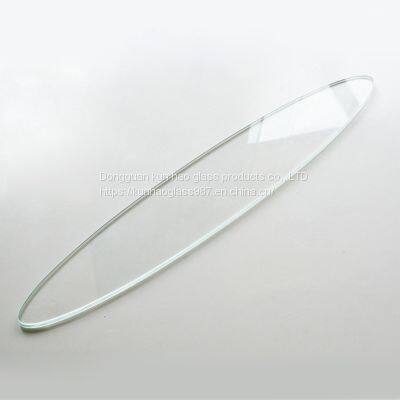 Small Size Glass Panel Processing 1mm 2mm Irregular Tempered Glass Equipment Cover Plate photo-3