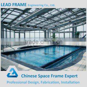 CE Certification long span steel structure swimming pool cover