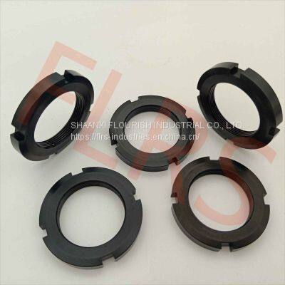 EN AW-7075 Slotted Rolling Bearing Round Lock Nut For Motorcycle Automotive photo-3