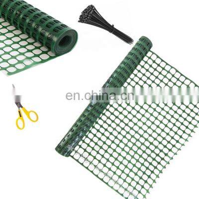 4' X 100' new PE green garden fencing temporary plastic mesh fence for dogs deer rabbits