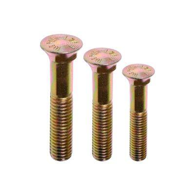 Flat Round Countersunk Head Plow Bolts With Nuts