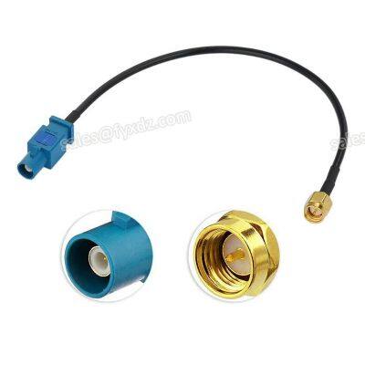 Fakra Z Male to SMA Vehicle Antenna Extension Cable 3 feet for Car Stereo GPS Navigation FM AM Radio XM Satellite