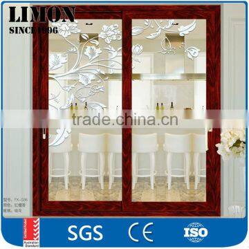 Big galss panel frame aluminum sliding doors