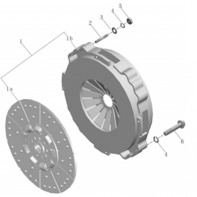 1601-01102 1878003732 China Bus Chassis Parts Clutch Brake Disc photo-6