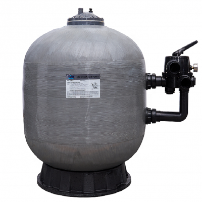 Pikes Swimming Pool Side Mount Sand Filter With Pump 2''  63mm Inch Vatve Connections Fiberglass Material