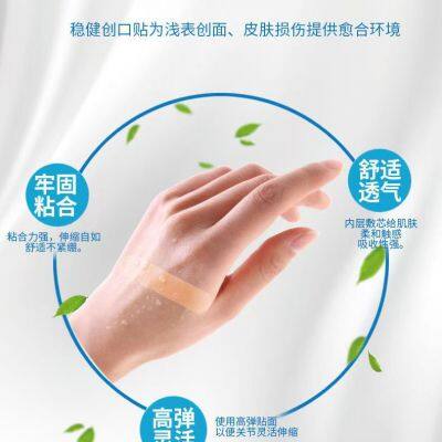 Bandages for Skin Wounds Adhesive Bandage Hemostasis photo-3