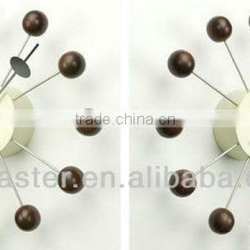 walnut Ball Clcok wall clock