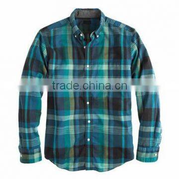 New style casual shirt men two tone colors cotton shirt