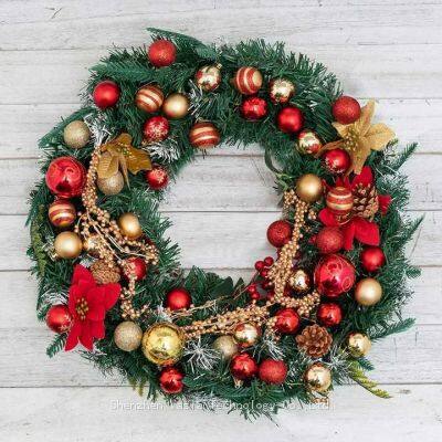 Bulk Christmas Ball Ornaments: 4cm Shatterproof Plastic Balls with Glitter & Painted Designs – 50pcs