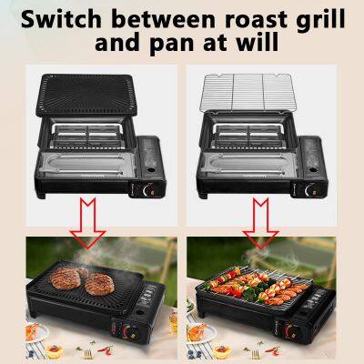 Four Colors Gas BBQ Grill Flame Anywhere Portable Gas Grill for BBQ Camping Outdoor Cooking Travel-Compact Adventure-Ready CE Certificate photo-2