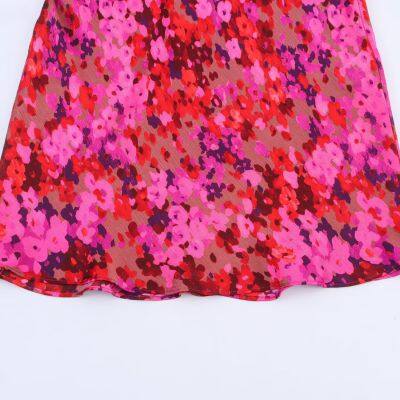 2025 New Fashion Elegant Women's Dress with Floral Print Midi Dress