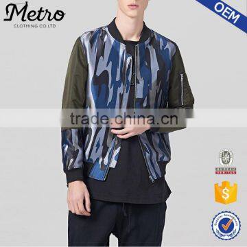 OEM Wholesale Mens Sublimation Printed Bomber Jackets