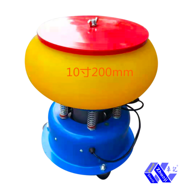 High Efficiency Xiongxing 10 Inch PU Lined Vibratory Finisher / Drum Polisher Machine