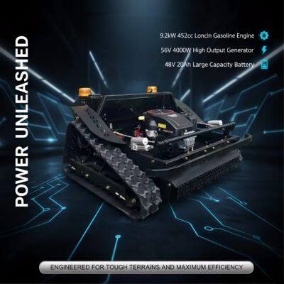 Vigorun Slope Lawn Mower Durable Slope Use VTLM800 Zero Turn Mower Robot Tank Chassis Anti-Rollback Security