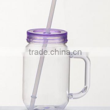 16OZ mason jar with handle