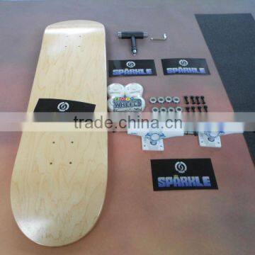 Wholesale Professional Skateboard Complete with Sparkle Trucks, OMG wheels                        
                                                Quality Choice