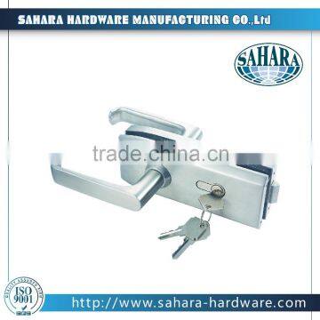 FT-039 single action sliding glass door key locks, frameless glass door lock