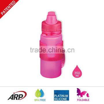 Factory Custom Design New Product 350ml /12oz Collapsible Water Bottle