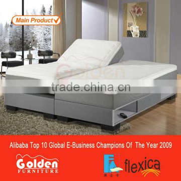 Russian Market Hot Sell Adjustable Electric Bed Thick Mattress Together With Bed Base Storage Drawers