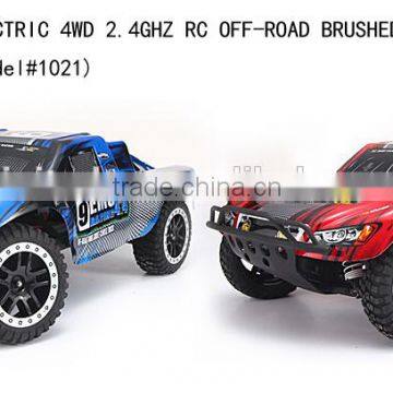 Minitudou High Speed Car Large 2.4G 4D RC Brush Monster 1/10 Electric Short Course Truck 1:10 Scale Model Trucks photo-2