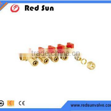 HR1050 Factory Manufacture Forged Brass Water Pex Pipe Manifold photo-2