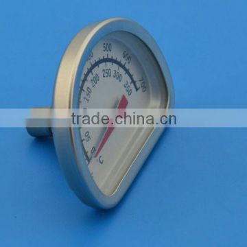 Bimetal thermometer for oven use