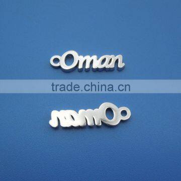 Oman Country name logo 46th national day metal silver keychains