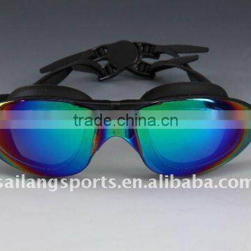 2016 new style of vide vision swimming goggles,one piece,waterproof swim glasses. silicone swimming goggles