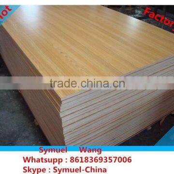 Melamined Laminated Faced MDF Board / Plywood for Decoration photo-2