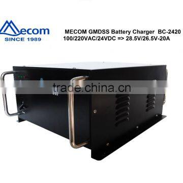 Battery Charger for GMDSS on Cargo Ship Input 100/220VAC, Output 24VDC-20A
