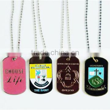 Professional custom sublimation dog tag with dome