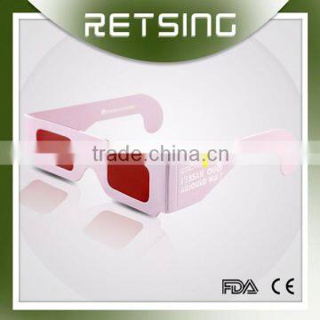 Paper Decoder Glasses with Red Lens